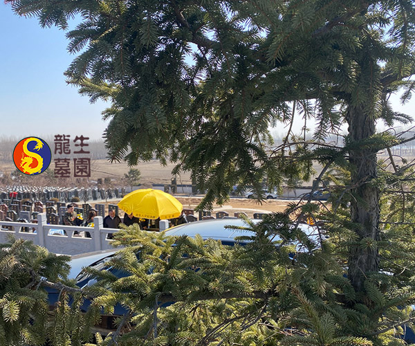 沈阳辽河旁边的龙生墓园